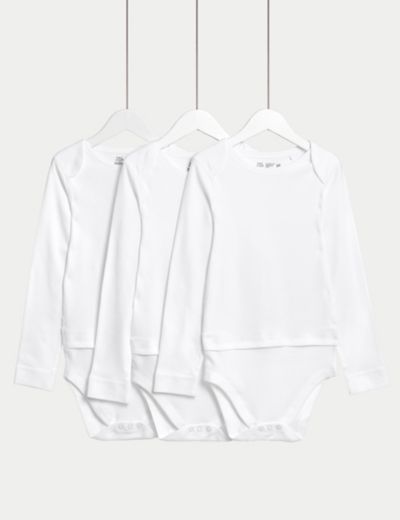3pk Adaptive Pure Cotton Bodysuits (7lbs-16 Yrs)